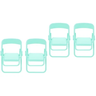  2 Count Puppenhaus Möbel Mini Stuhl Puppenhauszubehör Möbelmodell - Bild 1 von 4