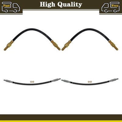4 Front Rear Brake Hose Brake Line Fits Jaguar Vanden Plas 4.2L Jaguar XJ12 5.3L - Image 1 of 4