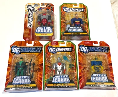 5 фигурок Лиги справедливости JLU Green Arrow Dr Fate Superman Kandor Captain Atom - Изображение 1 из 4