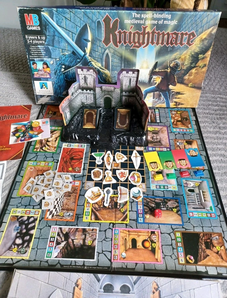 Vintage Knightmare Board Game MB 1991 Fantasy Magic Complete - Image 1 of 4