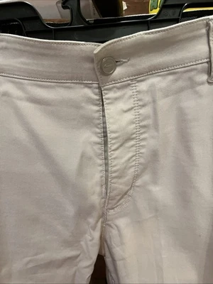 Аккуратно б/у NIKE 5 карман Slim Fit брюки для гольфа, слоновой кости захват талии 38 x 34 - Изображение 1 из 4