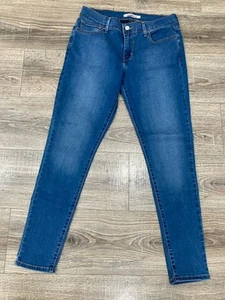 Pantalones de mezclilla Levis 710 para mujer 31 súper ajustados lavado medio tiro medio Act. 30x29” - Imagen 1 de 11
