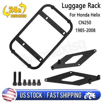 For Honda Helix 1985-2008 CN250 Motorcycle Rear Luggage Rack 1987 1988 1989 1990 Foto 1 de 4