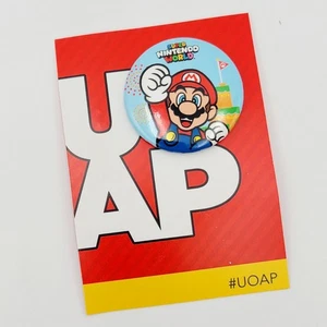 UOAP Mario Bro Super Nintendo World Universal Studios Passholder Pin Button Epic - Picture 1 of 1