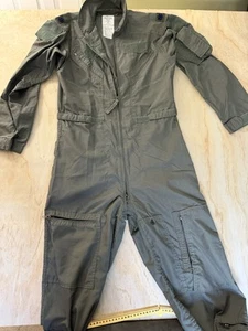 Military Coveralls Flyers Summer Fire Resistant Size 40L Sage Green Greenbrier - Picture 1 of 17