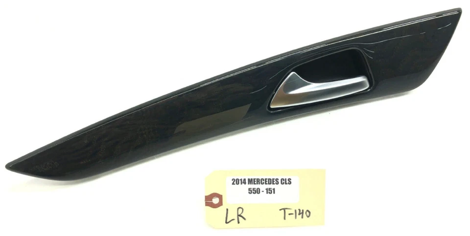2012-2018 MERCEDES-BENZ CLS550 LEFT DRIVER REAR DOOR WOOD TRIM HANDLE OEM. - Image 1 of 4