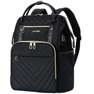 Laptop Backpack 17" Stylish Backpack Water Repellent College Casual Daypack w... - Picture 1 of 6