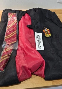 Disfraz Harry Potter túnica abrigo capa corbata Gryffindor Slytherin Ravenclaw - Imagen 1 de 3