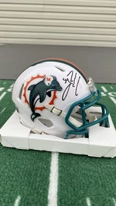 Zach Thomas Autographed/ Signed Miami Dolphins Classic Mini Helmet w/ Beckett - Picture 1 of 4