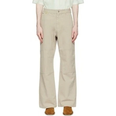 Pantalón de lona beige para hombre Acne Studios pierna recta botón mosca (COMO NUEVO) 34x32 Foto 1 de 4