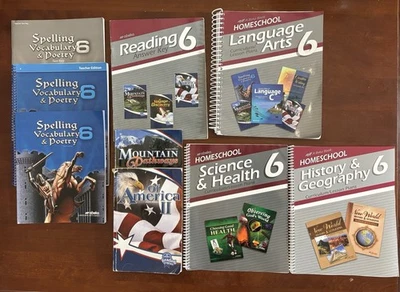 Abeka6th Reading, language Arts, spelling, Poetry, Science, health, History, Geo - Image 1 of 2