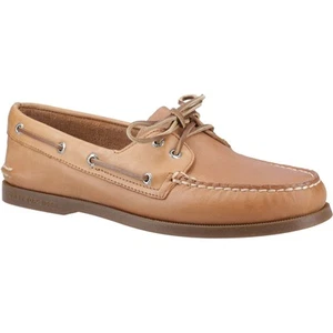 Zapatos de barco Sperry auténticos de cuero de 2 ojos para hombre con nuez moscada - Imagen 1 de 7