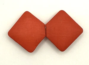 Vintage Red Plastic Belt Buckle Diamond Shaped - Picture 1 of 6