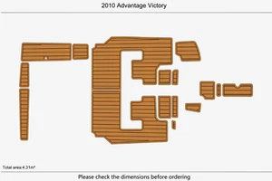 Almohadillas de plataforma de natación Advantage Victory 2010 cabina 1/4" 6 mm EVA piso de plataforma de teca - Imagen 1 de 18