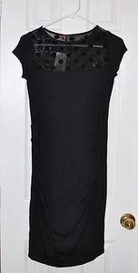 Vestido de Maternidad My Tummy Coco Negro LBD Talla Pequeña Nuevo Con Etiquetas - Imagen 1 de 4
