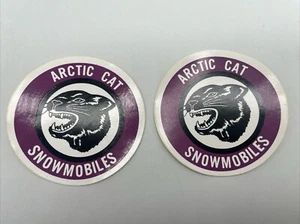 2 - Arctic Cat Snowmobiles Decals / Stickers NOS Snowmobile Ski Sled 70s 80s - Picture 1 of 2