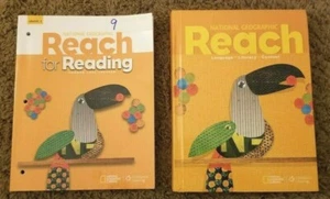 Reach For Reading Level D Grade 3 Hardcover Student Textbook & Practice Book Set - Foto 1 di 3