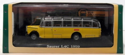 Atlas Editions 1/76 Scale Diecast 7 163 104 - 1959 Saurer L4C - Yellow - Image 1 of 4