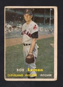 1957 TOPPS BOB LEMON #120 INDIANS VG (REF 6315) - Picture 1 of 2