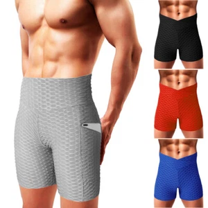 Men's Fitness Shorts Gym Sports Body Training Workout Running Compression Pants - Picture 1 of 69