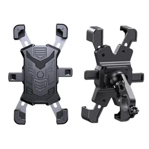 Phone Holder for Scooter, Motorcycle, or Bicycle Handlebar Mount - Black - Picture 1 of 4