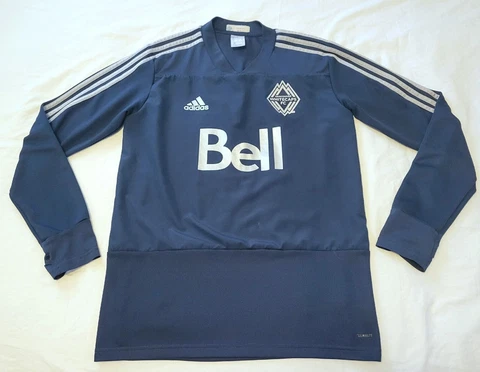 TEAM ISSUED Vancouver Whitecaps #77 Jordon Mutch MLS soccer training top MEDIUM Cover