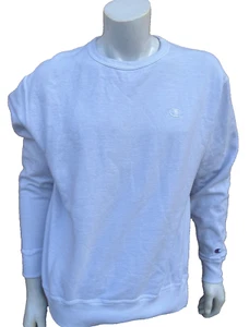 Authentic Vintage Champion Pullover White Sweatshirt Size Large * Beachwear - Picture 1 of 8