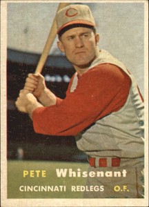 1957 Topps Baseball Card #373 Pete Whisenant RC - EX-MT