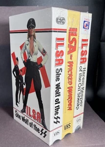 ILSA VHS Sealed 3 Pack Harem She Wolf SS Wicked Warden Sexploitation Tapes 1982 - Imagen 1 de 7