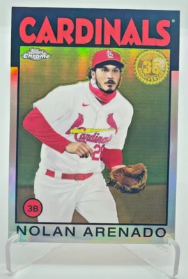 Nolan Arenado 2021 Topps Chrome 35th Anniversary 1986 Redux Holo Foil 86BC-5 - Image 1 of 2