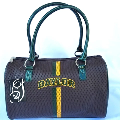 Baylor University Bears Texas Satchel Purse Handbag Faux Leather Bag NCAA Cover