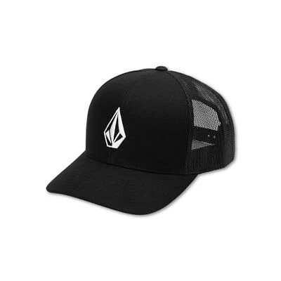 Volcom Cap Snapback Adjustable Mens Curved Peak Black 6 Panel Full Stone Cheese - Image 1 of 2