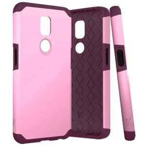 Tempered Glass / Shockproof Hybrid Cover Phone Case  For Sharp Rouvo V - Picture 1 of 11