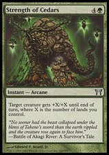 Strength of Cedars x4 Champions CoK MtG NM