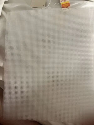 Lot of 3 Quick-Count Plastic Canvas 7ct Mesh Sheets - Clear- 10½" x 13½" New - Image 1 of 2