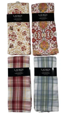 LAUREN RALPH LAUREN New Ralph Lauren Kitchen Dish Towel Set of 2 Towels Cotton 17x28 Fall Holidays