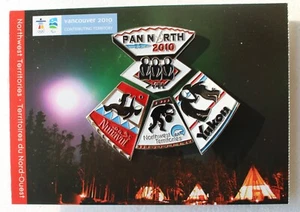 UHU Clever Pan north Nation  Authentic 2010 Vancouver Olympic 4 pins set pin - Picture 1 of 3