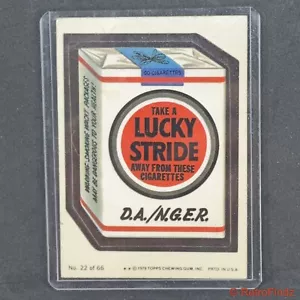 1973 Topps Wacky Packages tercera serie 3 cigarrillos Lucky Stride - Imagen 1 de 12