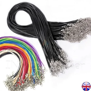 5x  Necklace Pendants PU Leather Wax Cord Rope DIY Jewellery _730 - Picture 1 of 7