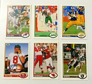 1991 Upper Deck Football Cards You Pick #'s 1-299 -- Complete Your Set