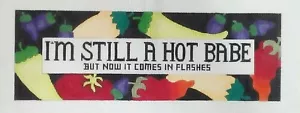 Elizabeth Turner needlepoint HP canvas Hot Babe...Flashes peppers sign S-48 18m - Picture 1 of 5