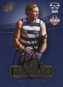 Signed 2022 Geelong Cats AFL Premiers Select Series Card - Tom Stewart - Bild 1 von 3