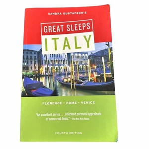 Sandra Gustafson's Great Sleeps Italy 4th Ed – Florence Rome Venice Travel Book - Picture 1 of 11
