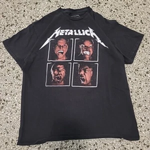 Metallica Shirt Mens L Faded World Wired Tour 2017 Spell Out Rock Band Concert  - Picture 1 of 8