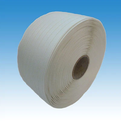 VEXXOS 1 Rolle gewebtes Textil Kraftband 25mm 500m 1000kg Umreifungsband für Holz