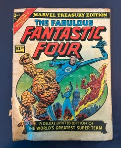 Marvel Treasury Edition #2 The Fabulous Fantastic Four Marvel Comics 1974 Giant - Picture 1 of 6