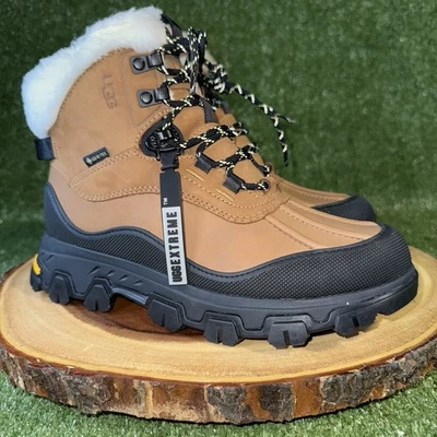 UGG Adirondack Meridian Gore-Tex Hiker Boots Chestnut Size 7 Women's $350 NEW - Image 1 of 4