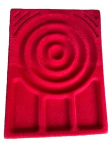 Ikea rot beflockt Schmuck Organizer Einsatz/Schublade Auszug Tablett 50x58 16578 - Bild 1 von 3