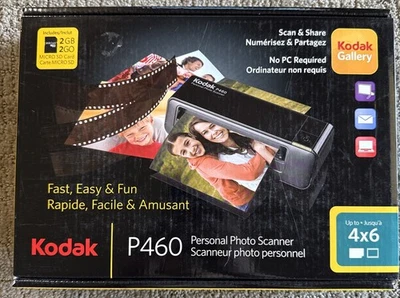 Kodak P460 Personal Photo (up to 4"x6") + Negative Scanner Portable New Open Box - Image 1 of 4