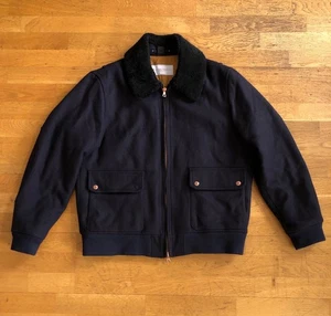Private White VC The Flight Jacket XL Size 6 Wool Navy Bomber - Bild 1 von 21